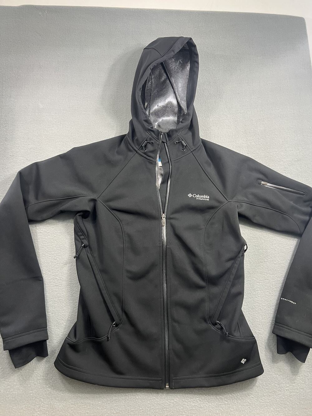 Columbia Omni Heat Women's Black Jacket Medium - Lightweight Winter Wear